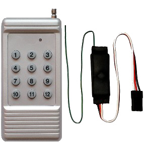 Keyfob-size transmitter and receiver