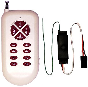 12-button radio with receiver